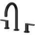 Riobel Arca 1.2 GPM Widespread Bathroom Faucet with Pop-Up Drain Assembly Black