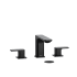 Riobel Equinox 1.2 GPM Widespread Bathroom Faucet Black