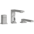 Riobel Reflet Deck Mounted Roman Tub Filler with Built-In Diverter - Includes Hand Shower Brushed Chrome