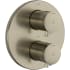 Riobel Edge Six Function Thermostatic Valve Trim Only with Dual Lever Handles and Integrated Diverter - Less Rough In Brushed Nickel
