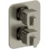 Riobel Equinox Six Function Thermostatic Valve Trim Only with Dual Lever Handles and Integrated Diverter - Less Rough In Brushed Nickel