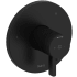 Riobel Paradox Three Independent, Two Shared Function Thermostatic Valve Trim Only with Single Lever Handle and Integrated Diverter - Less Rough In Black