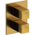 Riobel Reflet Six Function Thermostatic Valve Trim Only with Dual Knob Handles and Integrated Diverter - Less Rough In Brushed Gold