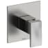 Riobel Reflet Pressure Balanced Valve Trim Only with Single Lever Handle - Less Rough In Brushed Chrome