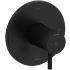 Riobel Riu Two Independent and One Shared Function Thermostatic Valve Trim Only with Single Lever Handle and Integrated Diverter - Less Rough In Black