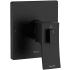 Riobel Zendo Two Independent Function Thermostatic Valve Trim Only with Single Lever Handle and Integrated Diverter - Less Rough In Black