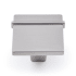 RK International Newbury 1 3/8 Inch / 1.375" Wide Modern Industrial Square Cabinet Knob / Drawer Knob Satin Nickel