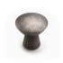 RK International Gibraltar 1 1/4" Modern Round Solid Brass Cabinet Knob / Drawer Knob Weathered Nickel