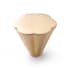 RK International Florian 1 1/4" Modern Scalloped Cone Solid Brass Cabinet Knob / Drawer Knob Satin Brass