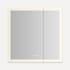 Robern AiO Reserve 29-1/4" x 30" Lighted Frameless Double Door Medicine Cabinet Mirror