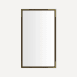 Robern Craft Series 23-1/4" W x 39-3/8" H Traditional Rectangular Framed Bathroom Wall Mirror Bronze with Aged Brass