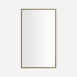 Robern Craft Series 24-1/4" W x 39-3/8" H Traditional Rectangular Framed Bathroom Wall Mirror Aged Brass