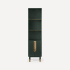 Robern Islamorada 80" MDF Free Standing Linen Tower Nori / Aged Brass