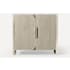 Robern Craft Series 36" Single Free Standing Vanity Cabinet Only - Less Vanity Top Natural Gray with Brushed Pewter