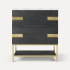 Robern Craft Series 30" Single Free Standing Vanity Cabinet Only - Less Vanity Top Matte Black Oak with Aged Brass