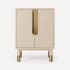 Robern Islamorada 24" Single Free Standing Vanity Cabinet - Less Vanity Top Sand / Aged Brass