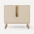 Robern Islamorada 36" Single Free Standing Vanity Cabinet - Less Vanity Top Sand / Aged Brass