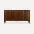 Robern Sinca 60" Double Free Standing Vanity Cabinet - Less Vanity Top Walnut