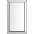 Robern Murray Hill 24" x 40-3/4" Framed Single Door Medicine Cabinet with Soft Close Hinges, Interior Lighting, USB Charging Ports, and Electrical Outlets Chrome