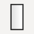 Robern Main Line 19-1/8" W x 39-1/2" H Traditional Rectangular Framed Bathroom Wall Mirror Brushed Black