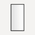 Robern Main Line 19-1/8" W x 39-1/2" H Traditional Rectangular Framed Bathroom Wall Mirror Brushed Black