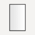 Robern Main Line 23-1/8" W x 39-1/2" H Traditional Rectangular Framed Bathroom Wall Mirror Brushed Black