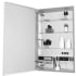 Robern M Series 12" x 40" x 4" Beveled Single Door Medicine Cabinet with Hinge Left, Interior Lighting, Integrated Outlets, and Integrated USB Mirrored