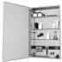 Robern M Series 20" x 30" x 4" Flat Beveled Single Door Medicine Cabinet with Left Hinge and Magnetic Organization Mirrored