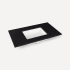 Robern 37" Quartz Vanity Top for Widespread Faucet Lava Black