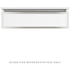 Robern Profiles 30" Single Wall Mounted Vanity Cabinet - Less Vanity Top with False Front Drawer White / Polished Nickel