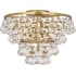 Robert Abbey Bling 17" Flush Mount Waterfall Ceiling Fixture Antique Brass