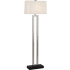 Robert Abbey Doughnut 60" Column Floor Lamp Antique Silver