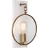Robert Abbey Fineas 14" Wall Sconce with Alabaster Back Plate Aged Brass