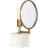 Robert Abbey Fineas 15" Accent Lamp with Alabaster Base Aged Brass