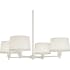 Robert Abbey Real Simple 4 Light 35" Monte Blanc Chandelier Stardust White