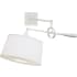 Robert Abbey Real Simple 15" Boom Arm Wall Sconce with a Monte Blanc Shade Stardust White