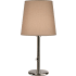 Robert Abbey Buster 29" Chica Buffet Table Lamp with a Taupe Claiborne Fabric Shade Polished Nickel