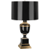 Robert Abbey Annika 24" Vase Table Lamp with an Opaque Parchment Shade Black Lacquered