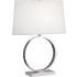 Robert Abbey Logan 25" Novelty Table Lamp with an Ascot Fabric Shade Polished Nickel