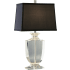 Robert Abbey Artemis 21" Novelty Table Lamp Black Dupioni