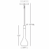 Robert Abbey-Axis Mini Pendant-Line Drawing