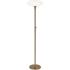 Robert Abbey Ovo 66" Tall Buffet Floor Lamp with Frosted Glass Shade Aged Brass