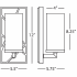 Robert Abbey-Bond Frosted Sconce-Line Drawing