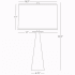 Robert Abbey-Dal Tapered TL-Line Drawing