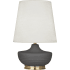 Robert Abbey Nolan 28" Vase Table Lamp with Brass Accents Matte Ash
