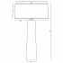 Robert Abbey-Olinda WHT Organza TL-Line Drawing
