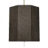 Robert Abbey Kate 6 Light 24" Wide Crystal Pendant with Black Shade Modern Brass / Clear Crystal Accents