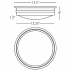 Robert Abbey-Roderick 14 Flushmount-Line Drawing