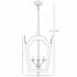 Robert Abbey-Tayloe L Pendant-Line Drawing
