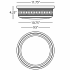 Robert Abbey-Tucker S Flushmount-Line Drawing